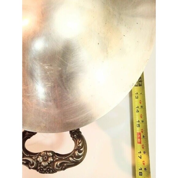 Silver Plate Lidded Regency Style Soup Tureen Serving Bowl - Picture 10 of 10